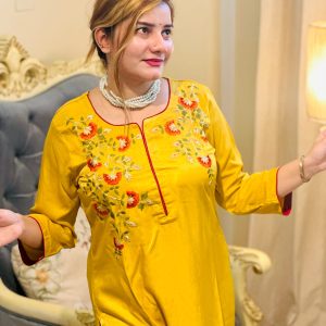 স্মার্ট লুক, সফট টাচ – স্ল্যাব ভেলভেট কুর্তি - 40