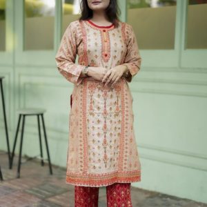 অফ হোয়াইট মসলিন কোঅর্ডস - 40